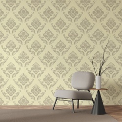 Fototapet Ornamente florale gri (Arabesque 001)