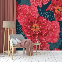 Fototapet - Seamless pattern bouquet red roses (FTD1000347)