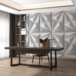 Fototapet - Simple 3d geometric pattern grey background (FTD1000350) - Img 3