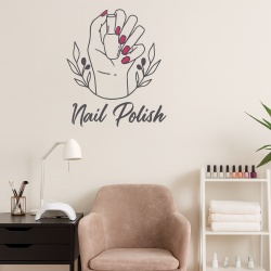 Hand holding nail paint