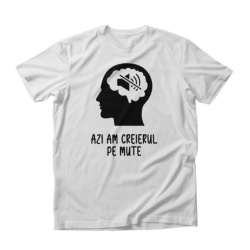 Imprimeu Tricou Creierul pe mute - Img 2