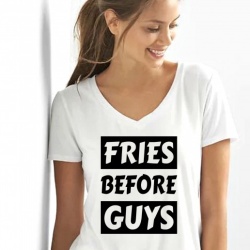Imprimeu Tricou Fries Before Guys