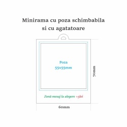 MiniRama Foto – Ornament Personalizat pentru Brad (set 2buc, 5buc sau 10buc) - Img 5