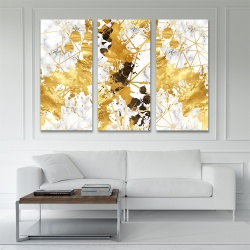 Set 3 Tablouri Elegante - Shiny Gold on Gray Marble (ZAZ 132, 133, 134) - Img 3