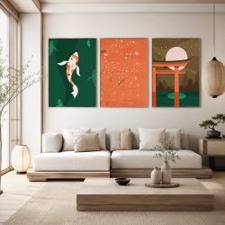 Set 3 Tablouri Minimalist japanese collection