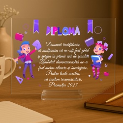 Set cadou invatatoare – Diplomă + opțiuni personalizare cu notes A5 alb și pix - Img 1