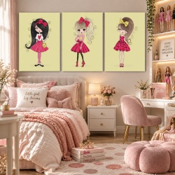 Set Tablouri Copii - Barbie Girls