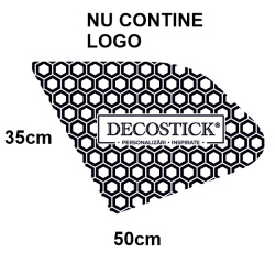 Sticker auto de geamuri Honeycomb - tip fagure - fara logo - set 2 bucati 50x35cm - Img 6