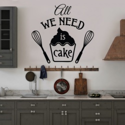 Sticker Bucatarie - All we need is cake - Img 1