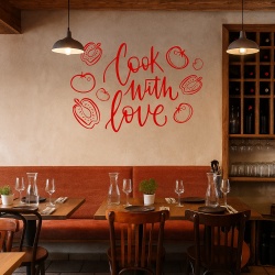 Sticker Bucatarie - Cook with love