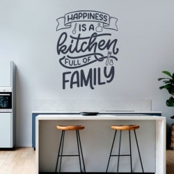 Sticker Bucatarie - Happiness is a full kitchen - Img 4