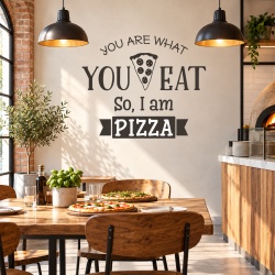 Sticker Bucatarie - I am pizza
