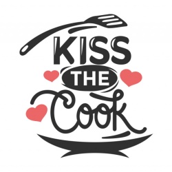 Sticker Bucatarie - Kiss the cook - Img 2