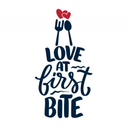 Sticker Bucatarie - Love at first bite - Img 2