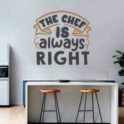 Sticker Bucatarie - The chef is always right - Img 3