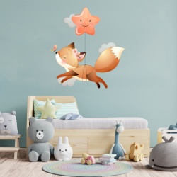 Sticker Copii - Baby fox and the star - Img 4