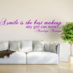 Sticker De Perete A Smile Is The Best Makeup - Img 5