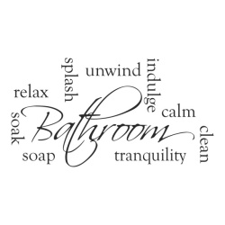 Sticker De Perete Bathroom Words Relax Soak - Img 2