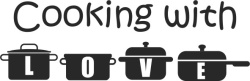 Sticker De Perete Cooking With Love - Img 3