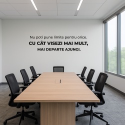 Sticker De Perete Cu Mesaj - Nu Poti Pune Limite