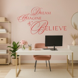 Sticker De Perete Dream Imagine Believe - Img 1