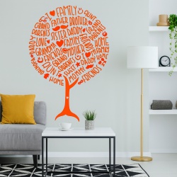 Sticker De Perete Family Tree - Copacul Familiei
