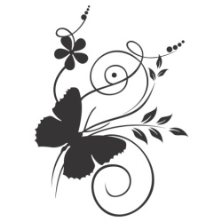 Sticker De Perete Fluture Pe Flori - Img 5
