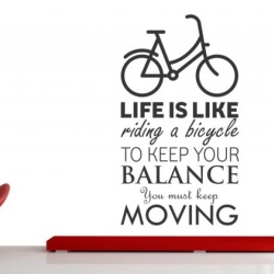 Sticker De Perete Life Is Like Riding A Bicycle - Img 2