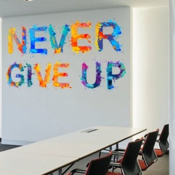 Sticker De Perete Never Give Up - Img 2