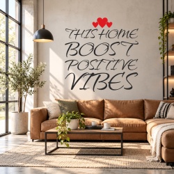 Sticker De Perete This Home Boosts Positive Vibes