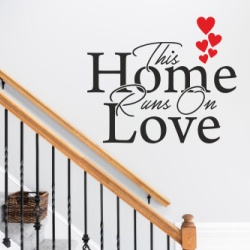 Sticker De Perete This Home Runs On Love - Img 7