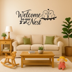 Sticker Welcome To Our Nest - Img 1