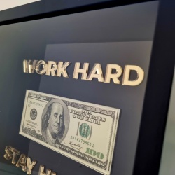 Tablou 3D motivational WORK HARD - STAY HUMBLE - Img 7
