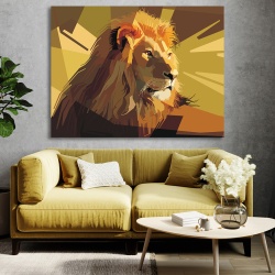 Tablou Art deco lion - Img 3