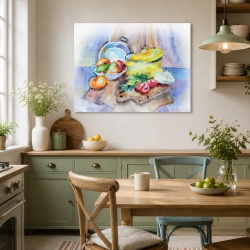Tablou Bucatarie - Cooking Time (Painting Effect)