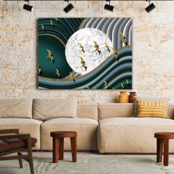 Tablou Canvas Big Marble Moon - Img 2