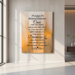 Tablou Canvas - Binecuvantarea casei