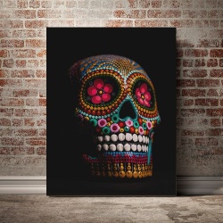 Tablou Canvas Craniu Decorat