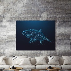 Tablou Canvas Cyber Shark - Img 4