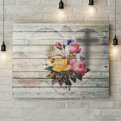 Tablou Canvas Flowers In My Heart - Img 3