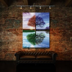 Tablou Canvas Four Seasons In One Reflection - Img 3