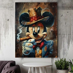 Tablou Canvas - Gangsta Mickey Mouse - Img 3