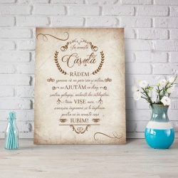 Tablou Canvas In Aceasta Casuta - Vintage
