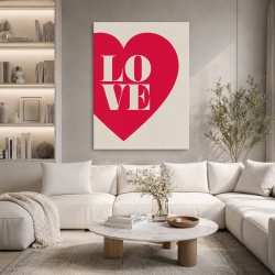 Tablou Canvas Inspirațional - Heart on a Folded Paper