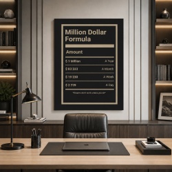 Tablou Canvas Inspirațional - Million Dollar Formula