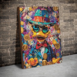 Tablou Canvas Inspirațional - Scrooge (Money Doodle) - Img 2