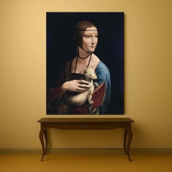 Tablou Canvas "Lady with an Ermine"- Doamna cu hermină - Img 3