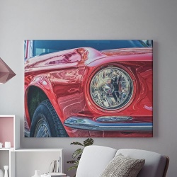 Tablou Canvas Masina Rosie De Epoca