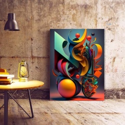 Tablou Canvas Modern Abstract - 3D Abstract still nature - Img 2