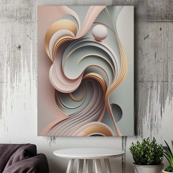 Tablou Canvas Modern Abstract - 3D imaginary ballance